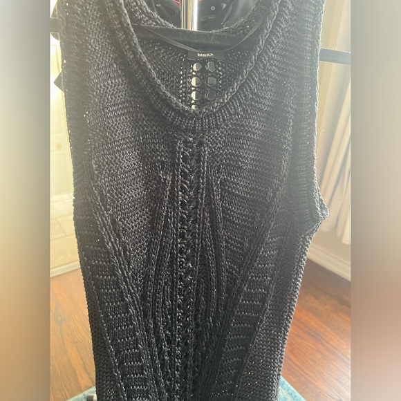 Crochet long black dress by MEXX - Picture 2 of 5